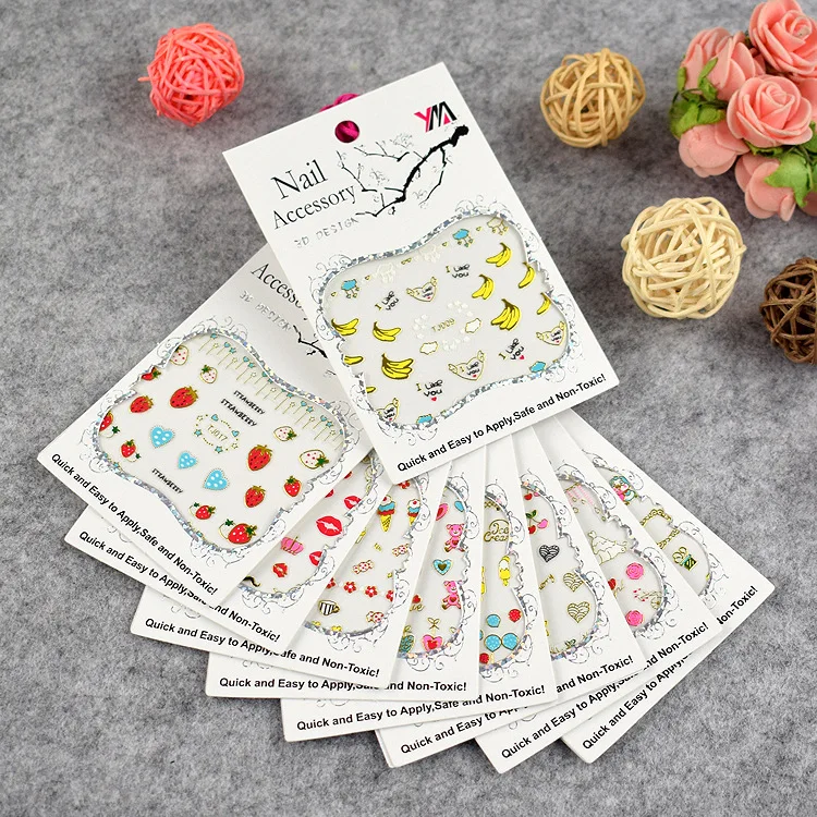 

30pcs mixed non-repetitive nail stickers, nail stickers, accessories, 3D decals