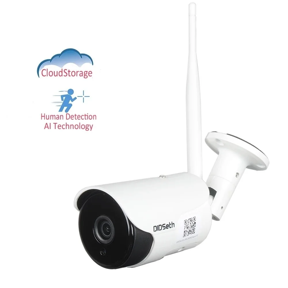 

New Full HD Wifi AI IP Camera Outdoor 1080P Wireless Security Camara CCTV Video Surveillance Camera IP66 Waterproof Cam