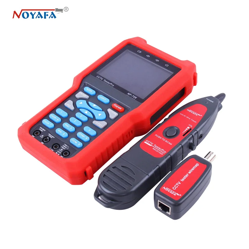 Тестер системы видеонаблюдения NOYAFA тестер аналогового и CVBS сигнала кабельный
