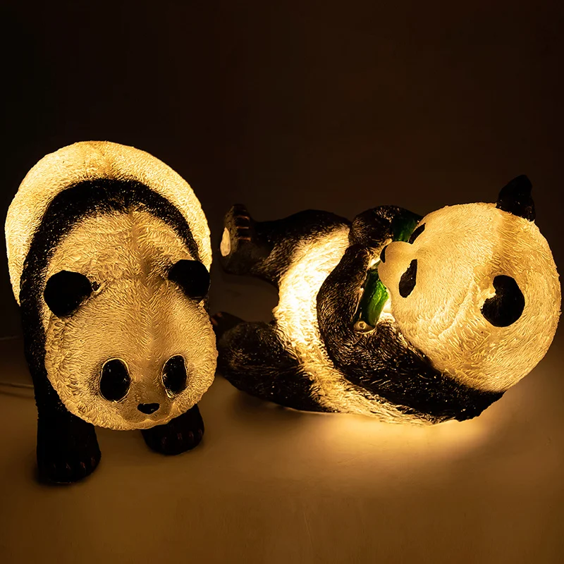 

Creative Resort Grassland Lighting Panda Courtyard Garden Villa Animal Landscape Lamp Real Estate Park Decorative Lawn Light