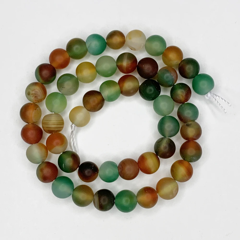 Оптовая продажа лаковые круглые матовые бусины из натурального агата