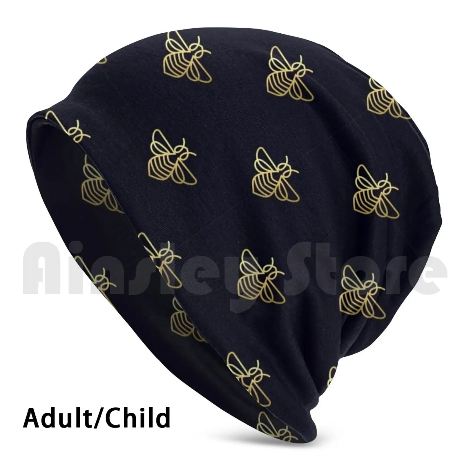 

Golden Bee Inspired Design Beanies Pullover Cap Comfortable Golden Bee Phone Wallets Golden Bee Conforters Shower