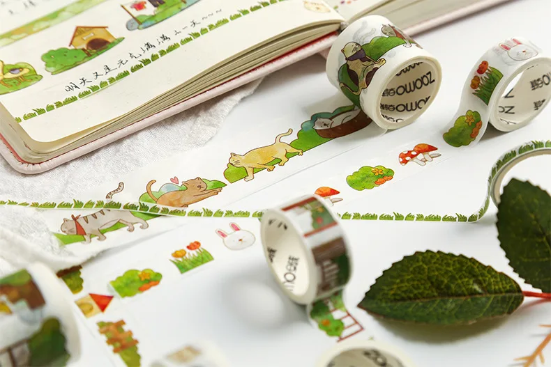 10 шт./компл. милый Единорог лента Washi Kawaii Голубой океан декоративная клейкая лента цветок малярный скотч для Скрапбукинг фотоальбомы