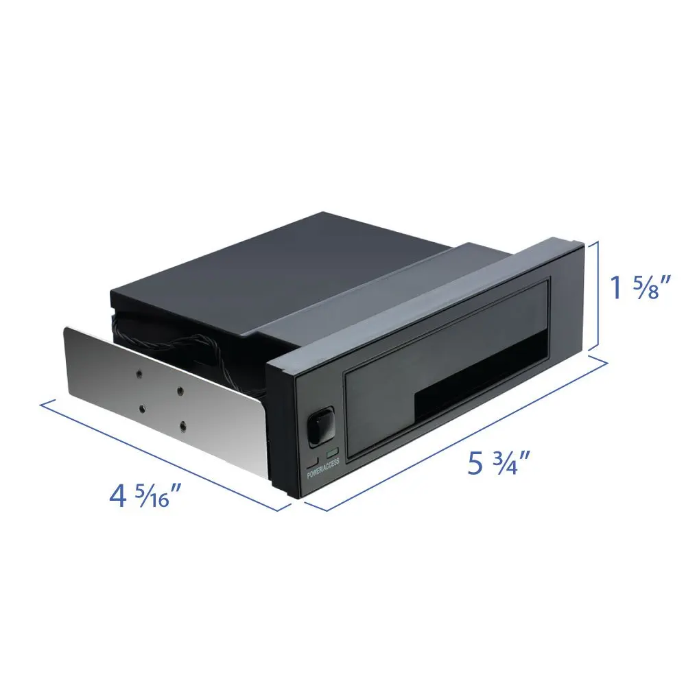 5.25 Inch Internal Tray-Less Bay SATA III Hard Drive Backplane Enclosure Hot Swap Mobile Rack For 2.5"/3.5" HDD or SSD | Компьютеры
