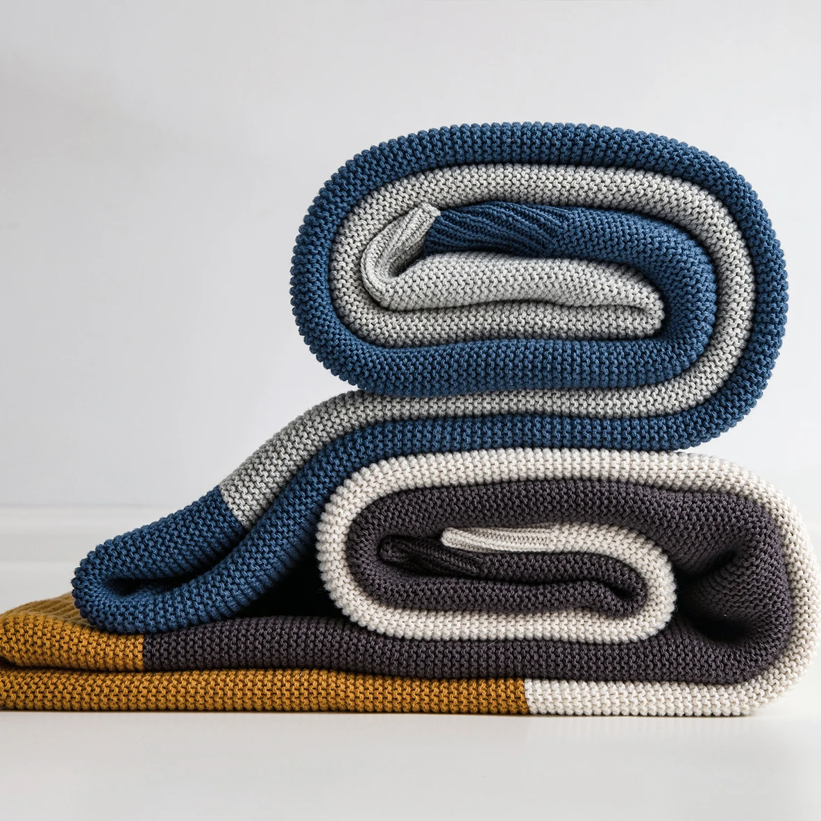 Разноцветные Вязаные клетчатые одеяла реджаны элегантное домашнее украшение