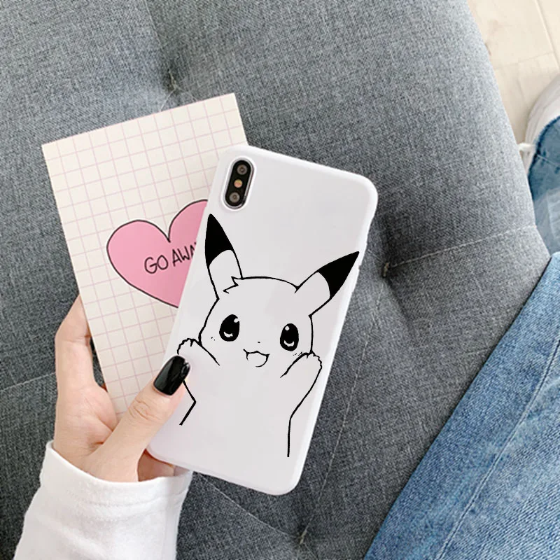 Японский мультяшный чехол для samsung Galaxy S10 S10E S9 S8 S7 S6 Plus Lite edge, мягкий силиконовый чехол для телефона с изображением японского аниме - Цвет: Color4White