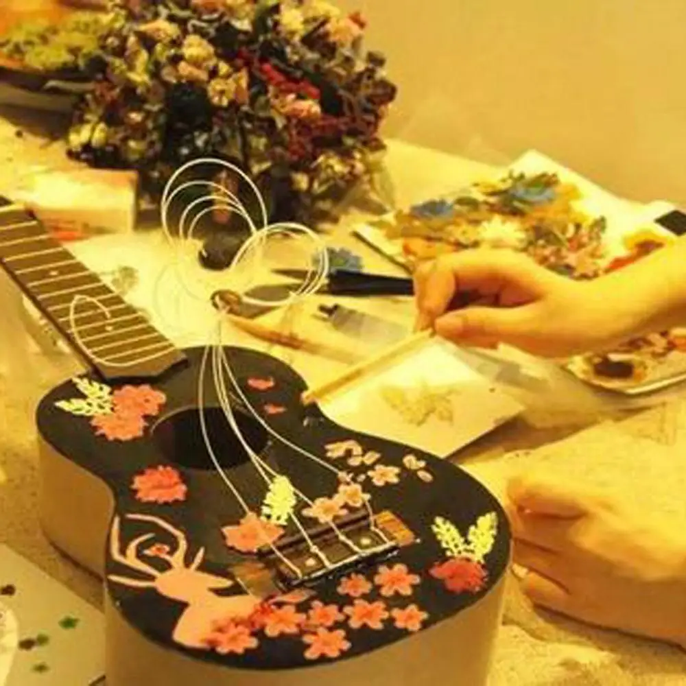 Укулеле для укулеле 21 дюйм набор рукоделия гавайская гитара ручная работа