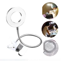 microblading tattoo 8x magnifier lamp nail art usb cold light led non slip equipment clamp glass table lamp for beauty salon