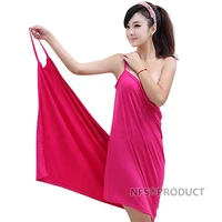 wearable women bath towel adults 70x140cm red pink blue quick dry absorbent washcloth microfiber travel sport beach towel