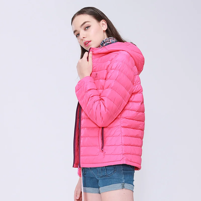 Короткая куртка на утином пуху белого цвета, пальто с гусиным пухом Northface с капюшоном для женщин и мужчин, ультра-светильник, теплая парка больших размеров