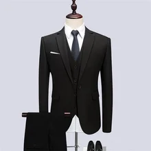 2021 nova alta qualidade personalizado terno masculino entalhado lapela moda cor sólida negócio noivo 3 peças conjunto (casaco + calças + colete) (3)