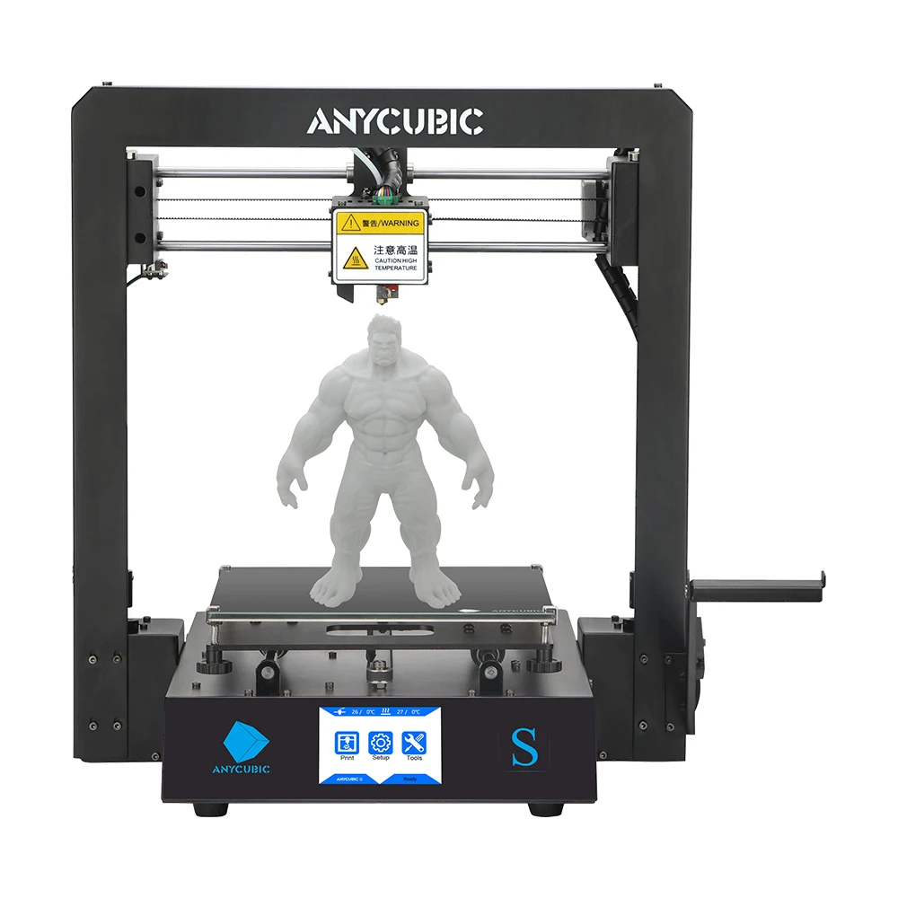 

3D Printer Mega S Printing Flexible Filament Metal Frame Touch Screen Anycubic I3 Mega Upgrade Extruder Kit With Hotbed