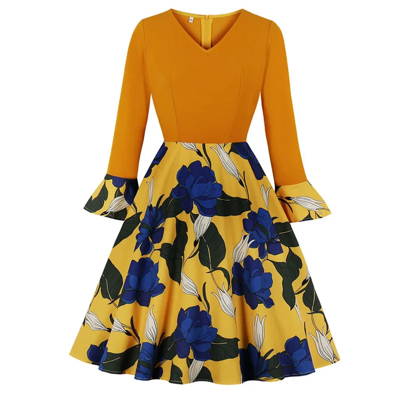 Леопардовое платье женское с принтом сексуальное Свободное v образным вырезом и