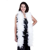 60 grams soft turkey feather boa craft for home party wedding clothes dress shawl plumes decoration accessory 2 yardslot