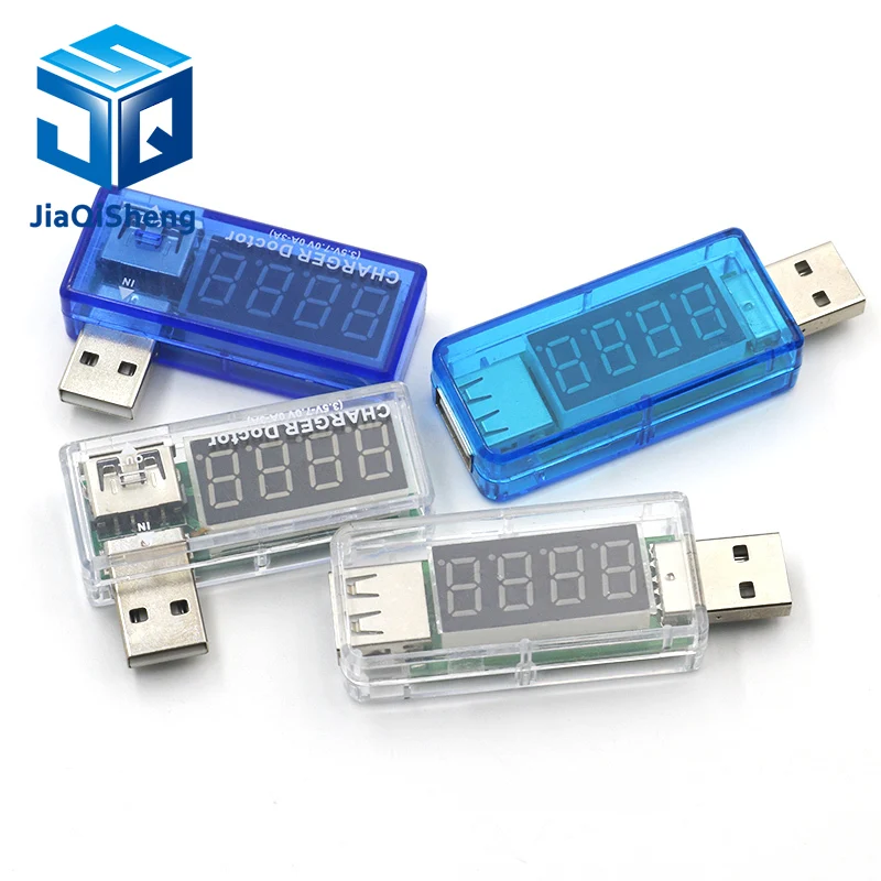 Цифровой USB тестер напряжения измеритель и силы тока для мобильного телефона с