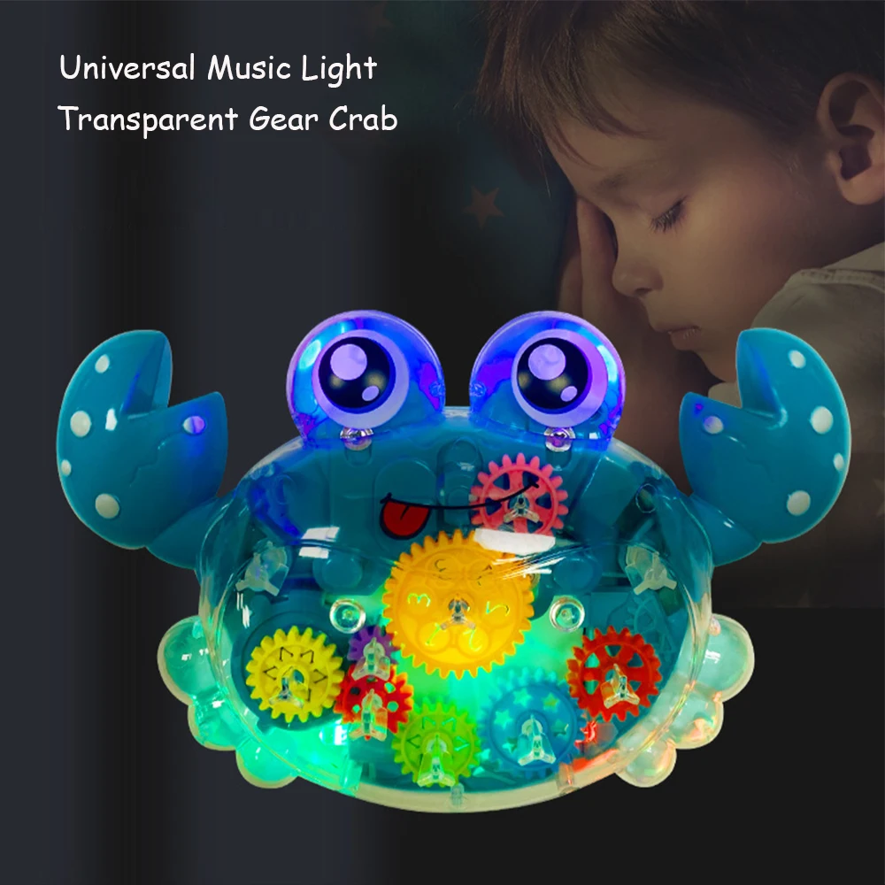 

Baby Educational Toys With Sound For Children Electric Toy Crawling Lights Musical Toys Crab Toys For Kids Games For Babies Gift