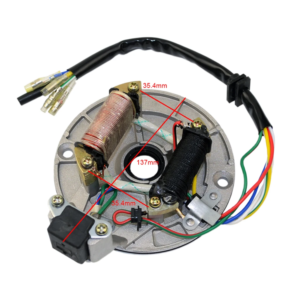 FLYPIG ATV Quad Magneto Stator Plate 90cc 110cc 125cc Go Kart Professional Ignition Coil Dirt Bike Accessories Pickup Pitbike | Автомобили