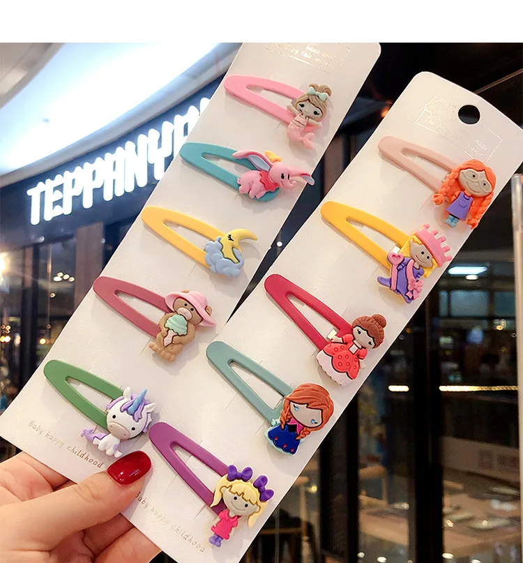 5 шт./компл. блестящие аксессуары для волос в виде принцессы с фруктами и