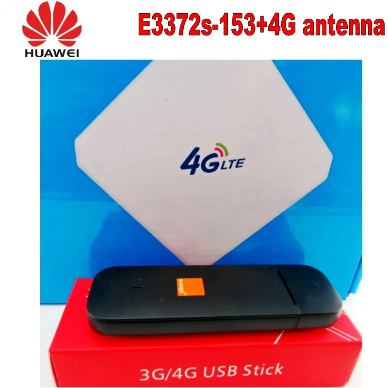 Разблокированный ноутбук новый Модем Huawei 4G E3372 телефон с антенной LTE 150 Мбит/с USB