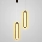 Современные подвесные светильники в скандинавском стиле, Минималистичная Светодиодная лампа для гостиной, спальни, столовой, бара, декоративный светильник с дистанционным затемнением