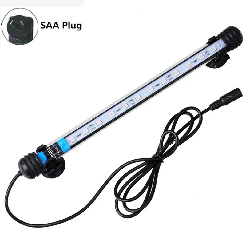 SAA Plug 58 см RGB пульт дистанционного управления аквариумные Arowana погружные, амфибии светодиодный светильник аквариум светильник - Цвет: SAA Plug