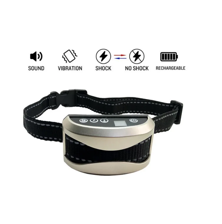 

Pet Dog Anti Bark Collar Stop Barking Dog Training Collars Safe & Pain Free Training Collar Rechargeable Waterproof For All Dogs