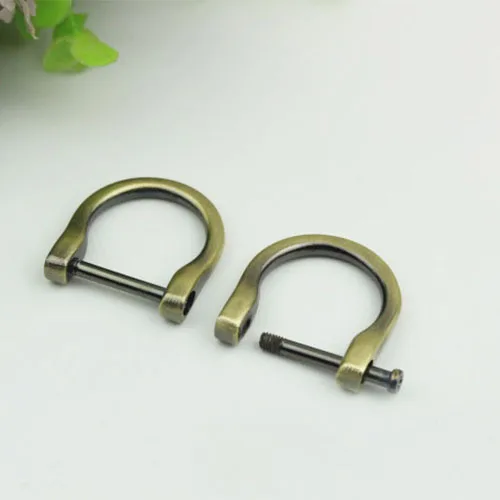 30Pcs 20mm Inner Diameter Metal O D Ring Screws Buckle Handbag Connection Bag Hardware Clasp Dee Ring Hook Accessories