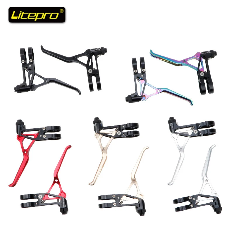 

Litepro brake CNC 64g folding bike road bike small wheel V brake leverlever high quality brake lever LP ultralight