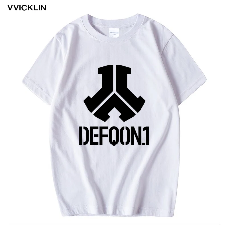 Defqon 1 дизайнерская футболка из чистого хлопка мужские футболки на заказ в стиле