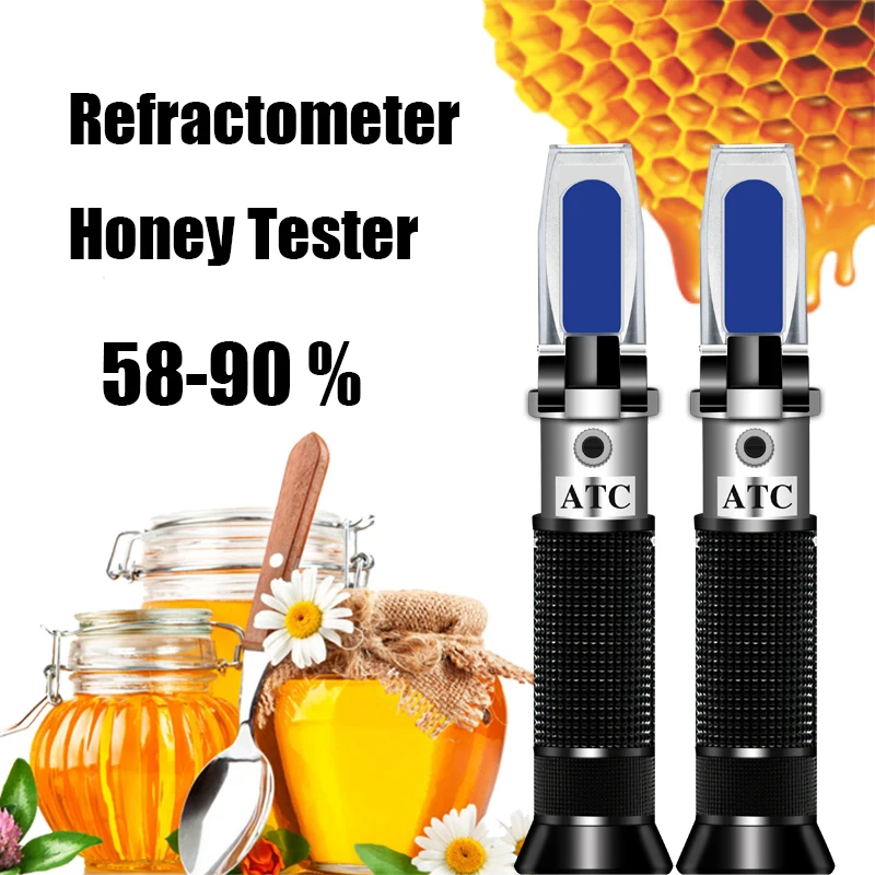 

Refractometer Honey Tester 58~90% Brix 38~43 Be Baume Honey Refractometer Sugar Meter refactometer Beekeeping Tool