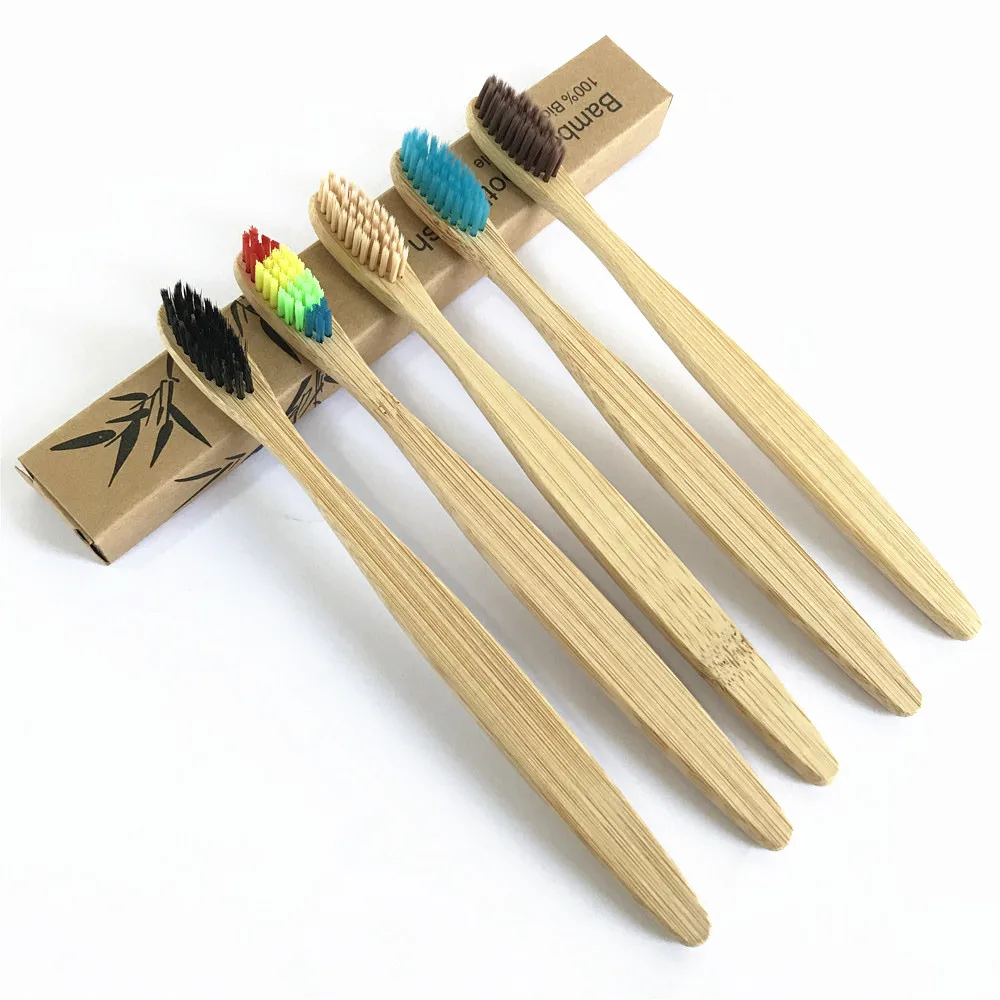 1/4 шт. ноль отходов путешествия Зубная щётка Эко-дружественных Щетинная кисть