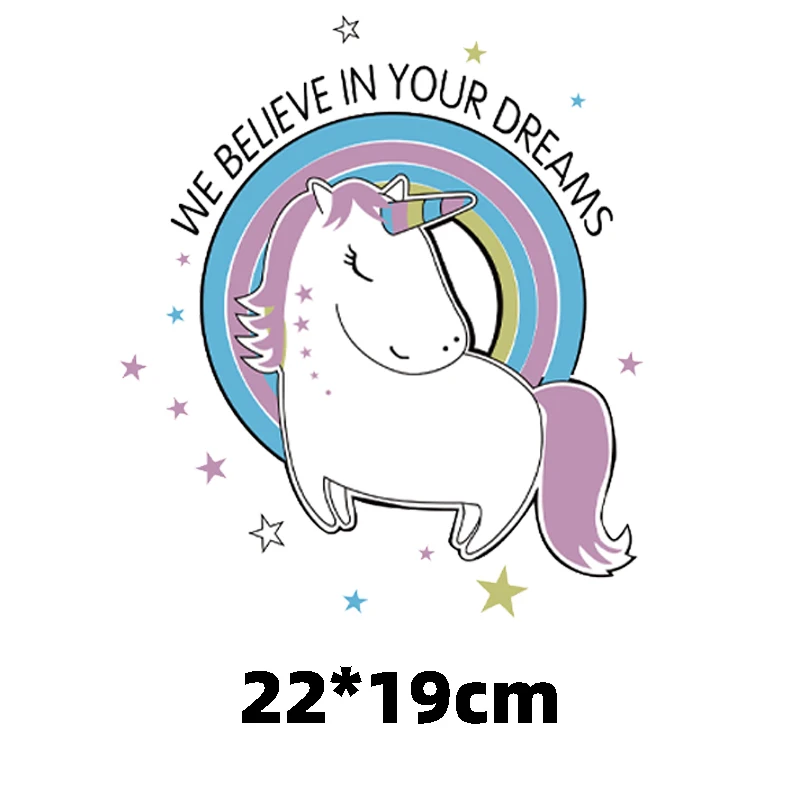 

Cute Little Pony Patch Iron-on Transfers for Clothing Thermoadhesive Patches on Clothes Diy Friend Stickers Unicorn Applique