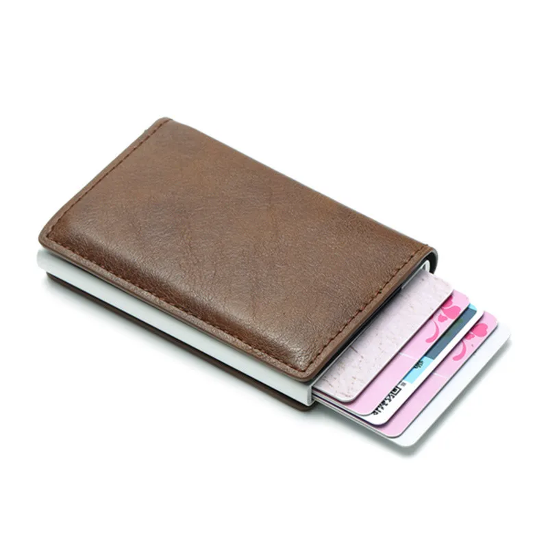 Кошелек мужской из алюминия с RFID-защитой и застежкой | Багаж сумки