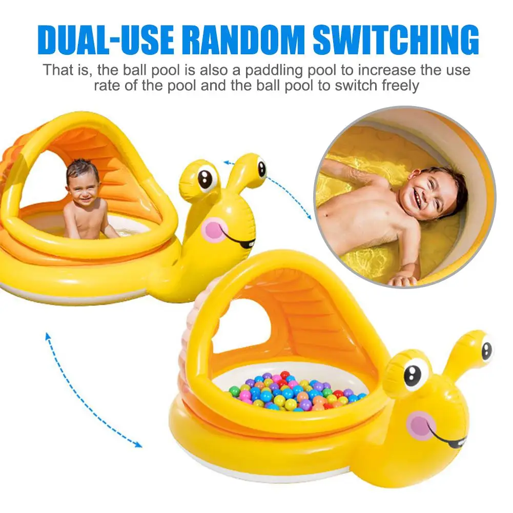 

Super Fun Snail Shaped Baby Swimming Pool Float Cartoon Inflatable Snail Swimming Ring For Kids Toddles 2019 Summer NEW Style