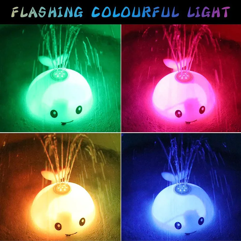 Детские игрушки для ванной индукционный разбрызгиватель с электрисветильник