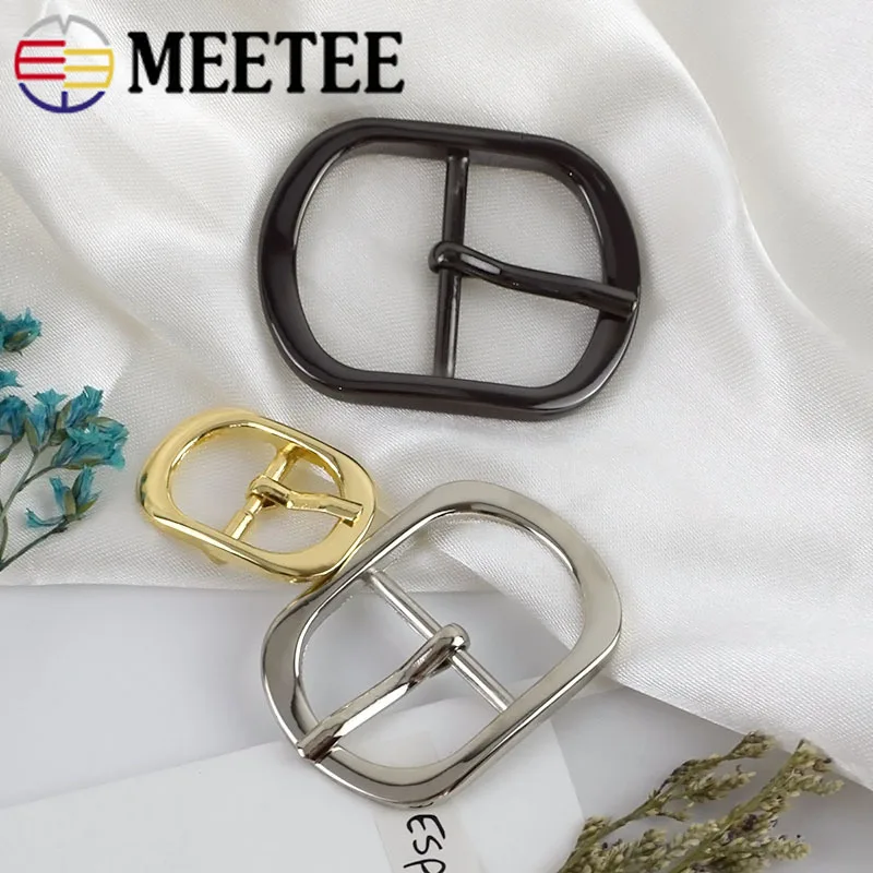 Meetee 5/10 шт 12/18/25/32 мм Металлические штырьковые роликовые пряжки для сумок обувь