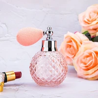 hd 110ml empty crystal glass vintage perfume replacement spray bottle atomizer luxury series gift home wedding decorpink