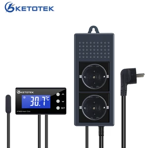 aquarium thermostat socket temperature controller euuk plug refrigerator heating cooling automatic thermostat regulator control free global shipping