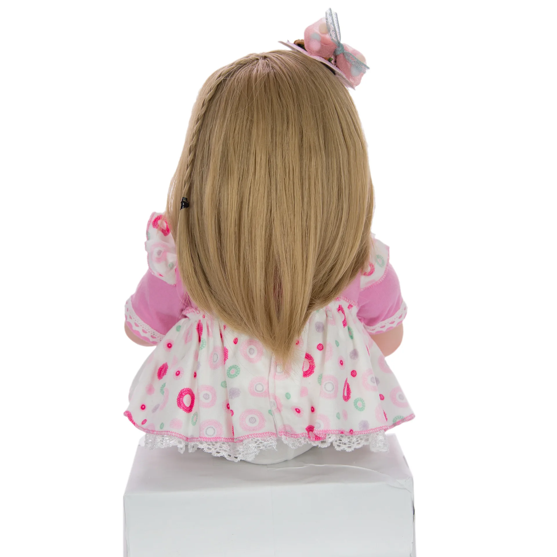 18 дюймов перерожденные куклы младенцы полный корпус силиконовые сладкие девочки