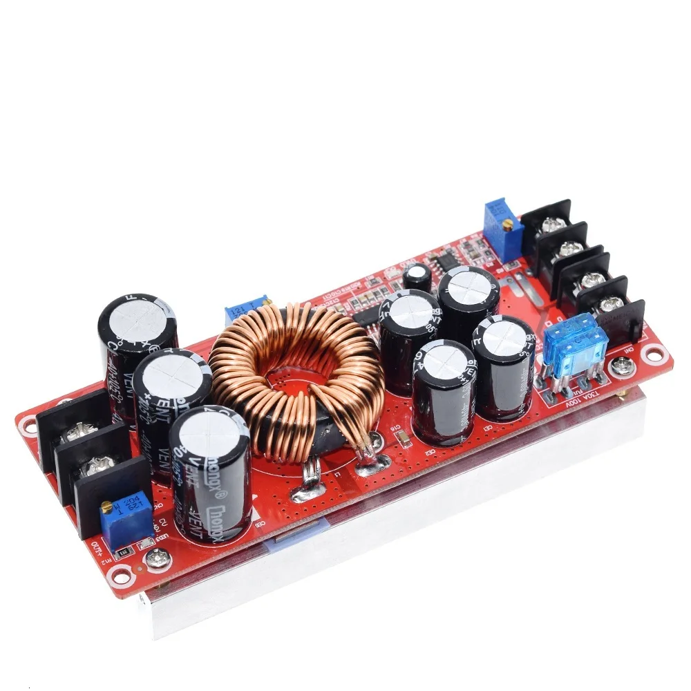 TZT 1200W 20A DC преобразователь Повышающий Модуль питания в 8-60V OUT 12-83V