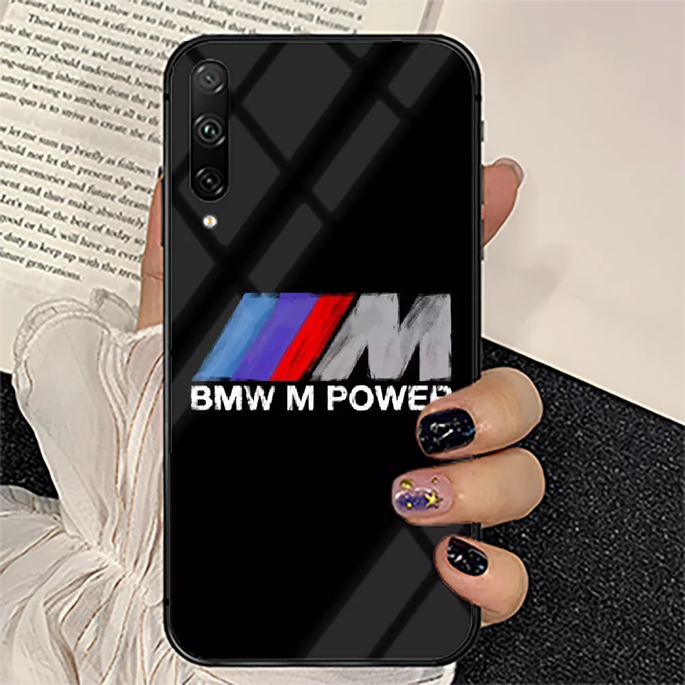 

Car for Bmw Phone Tempered Glass Case Cover For huawei honor 7 8 9 10 20 A X S lite i pro Soft Luxury Tpu Back Etui Black 3D