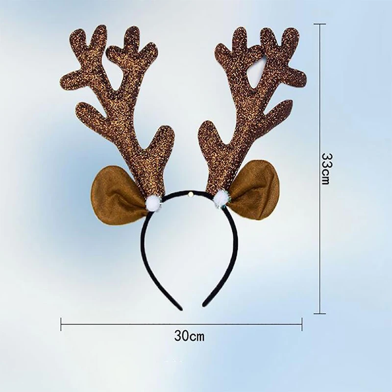 

Reindeer Headband Horns Cosplay Antlers Deer Ears Headband Christmas Hair Accessories For Kids Adults Christmas Xmas Gift