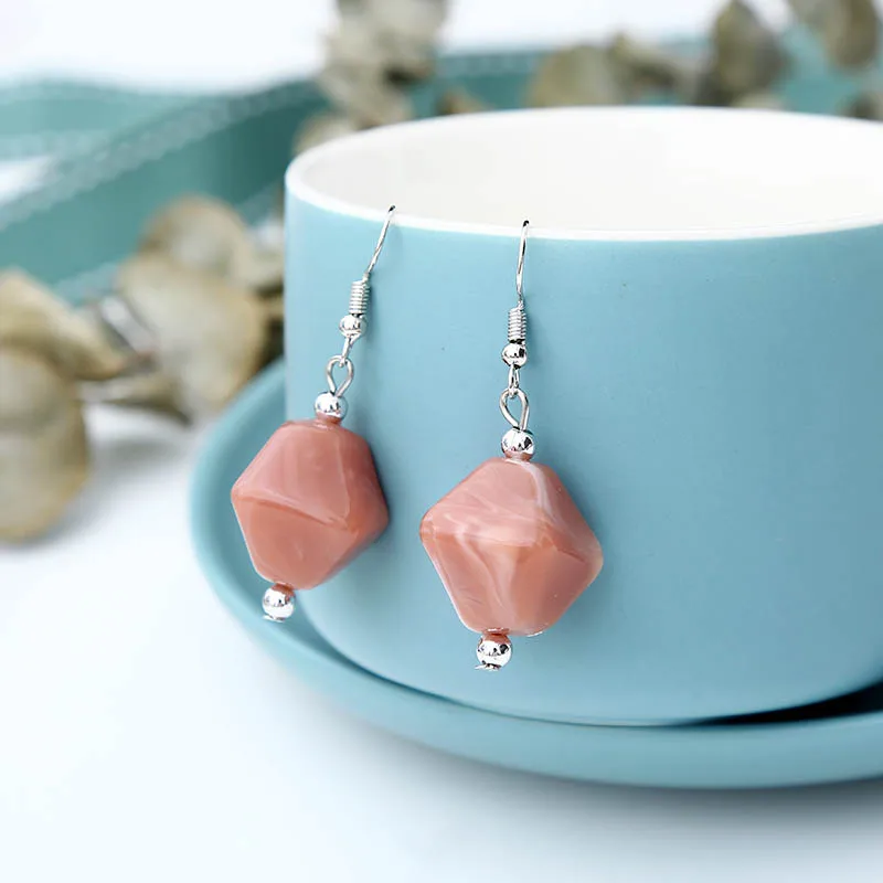 Bride Wedding Acrylic Jewelry sets Necklace Earrings Sets Small Jewelry Accessories necklace earring set for women gift