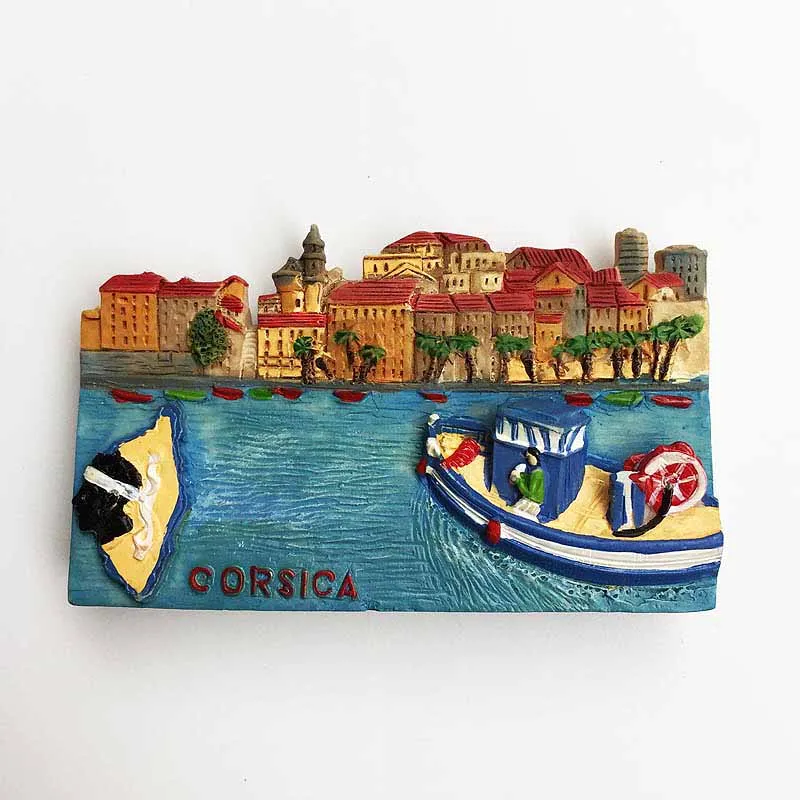 

Магниты на холодильник во Франции, место рождения Наполеона, Корсика, пейзаж, туристический сувенир, магнитные наклейки на холодильник, дом...