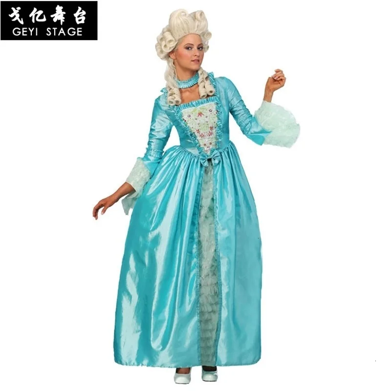 

New medieval renaissance queen julieta dressed in cosplay Victorian Gothic Goth dress maria antoinette belle dress ball
