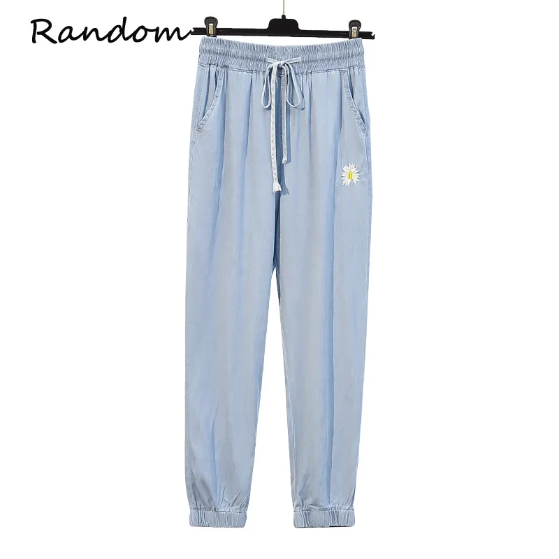 

Женская обувь с вышивкой с высокой талией шорты-Харлан джинсовые брюки простой модный Свободный Harajuku 2021 летней спортивной повседневной раз...