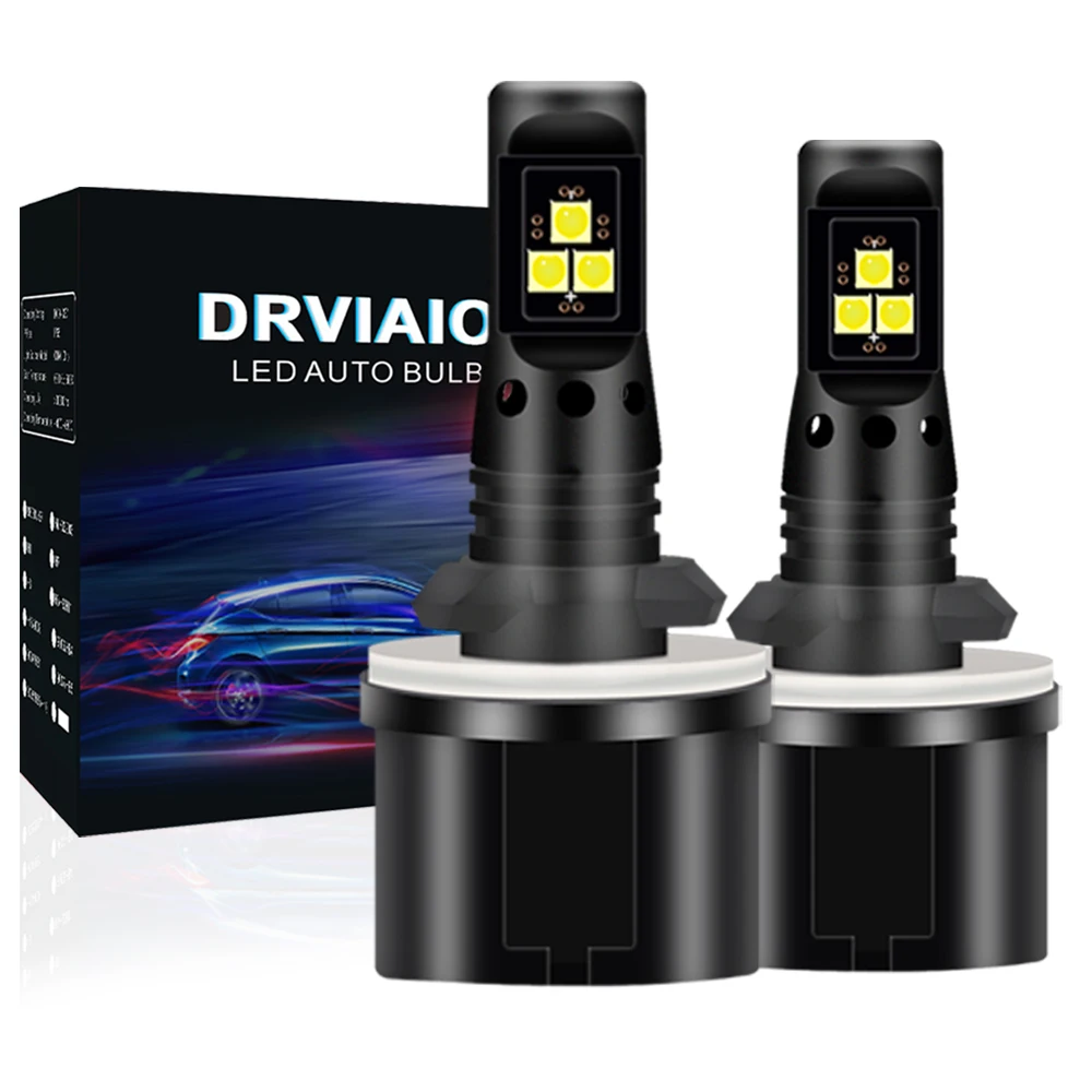 Светодиодные противотуманные фары CANBUS 880 2 шт. светодиодные лампы H1 H4 H7 H11 5202 9005/HB3
