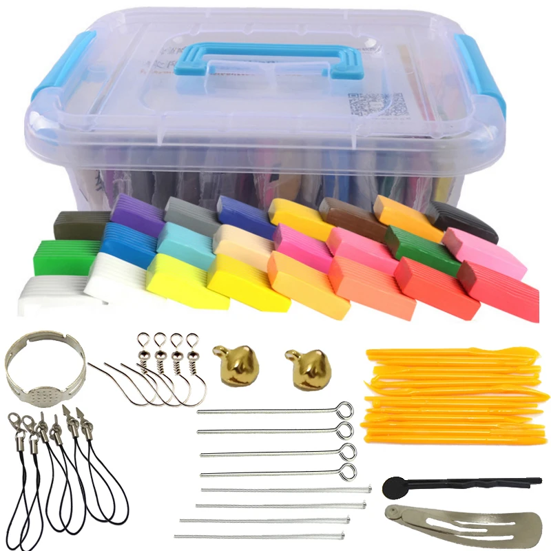 

24 цвета X20g духовка для выпечки Полимерная глина светильник ФФИ слайм легкий Пластилин для детей