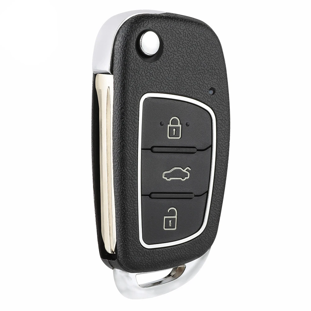 

Keyecu OKA-420T, 95430-F2110 3 Buttons 433MHz 4D60 Chip Flip Remote Car Key Fob for Hyundai Elantra 2016 2017 2018