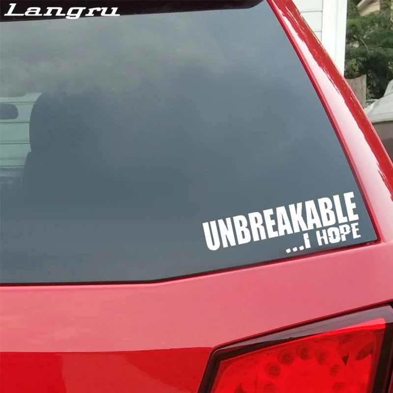 Langru Небьющийся I Hope модный смешной виниловый автомобильный стикер наклейка